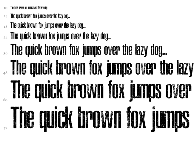 Asphaltic Scratch Rounded font waterfall